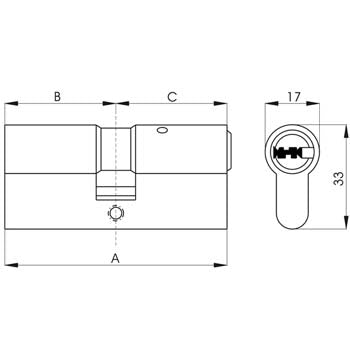 Cilindro tesa mod. t80 (15 mm)